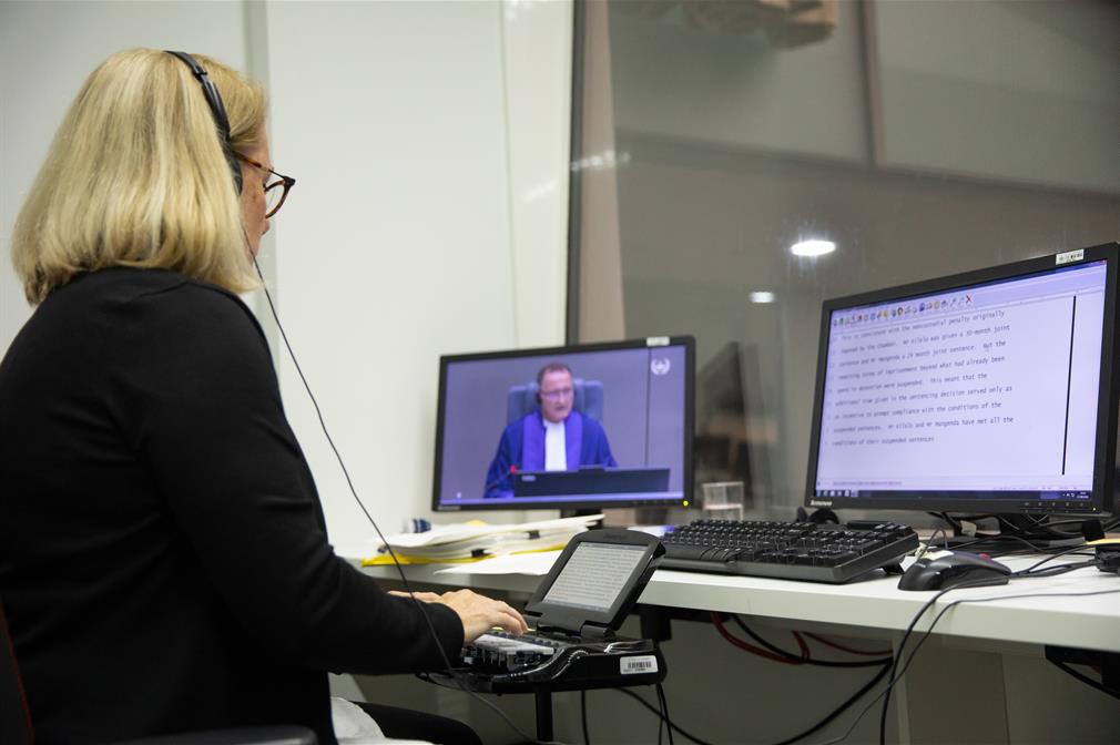 I sit alone in a booth at the side of the Courtroom, following the proceedings and creating the transcripts live. I sit alone in a booth at the side of the Courtroom, following the proceedings and creating the transcripts live.
