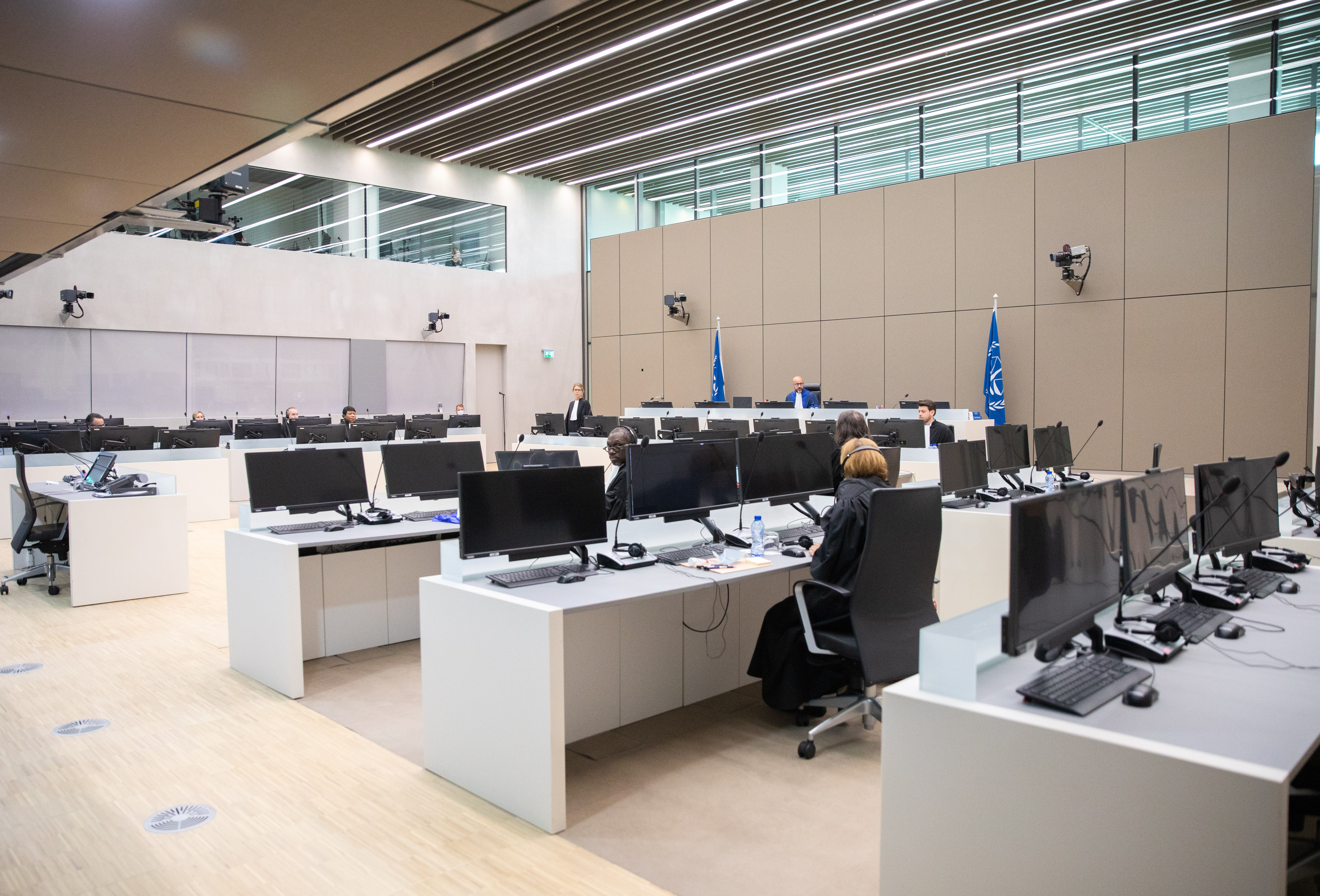 ICC Single Judge Rosario Salvatore Aitala during the initial appearance of Mr Abd–Al-Rahman on 15 June 2020 ©ICC-CPI