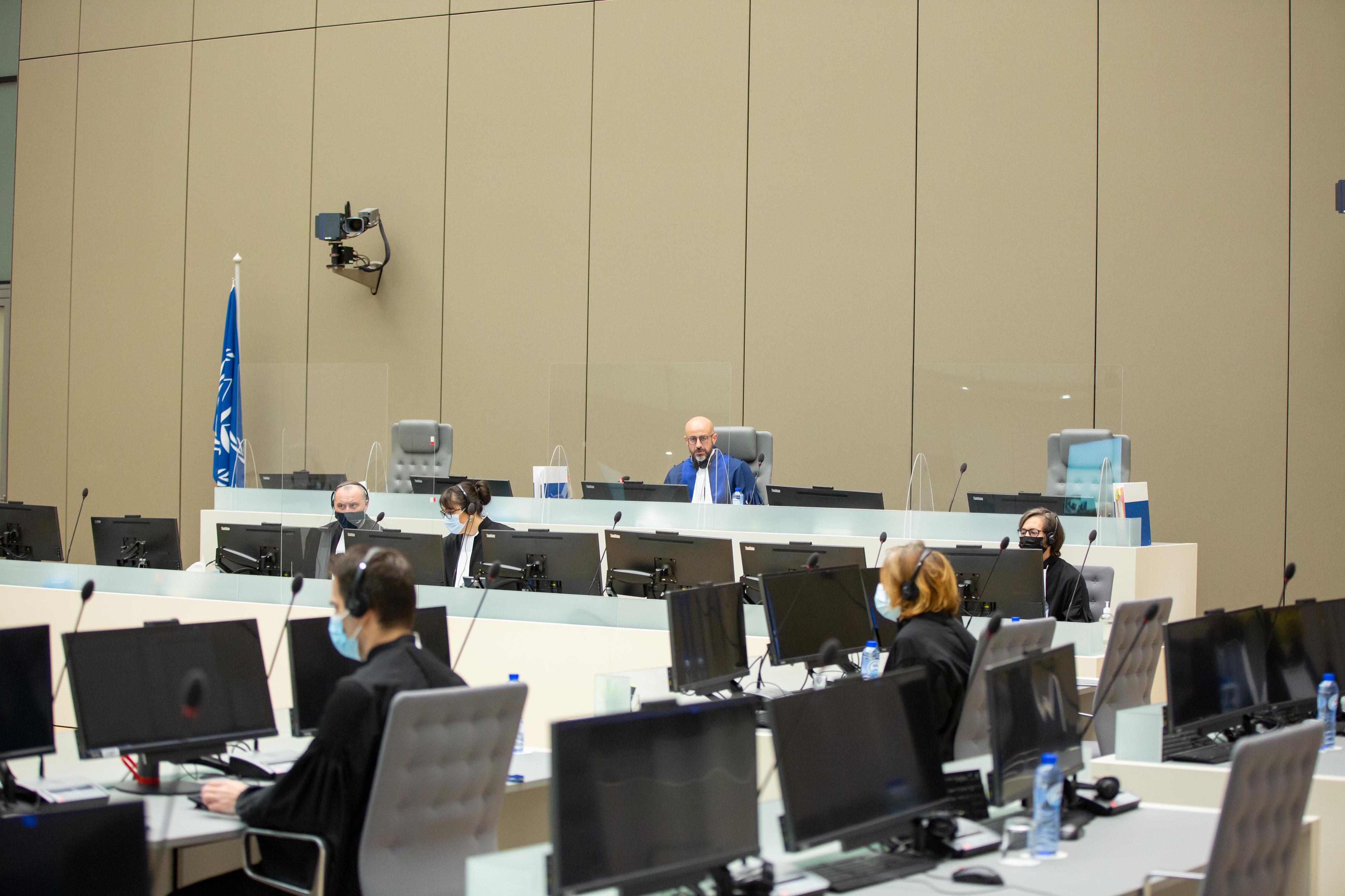 Single Judge Rosario Salvatore Aitala of Pre-Trial Chamber II during the initial appearance of Mahamat Said Abdel Kani on 28 January 2021 ©ICC-CPI
