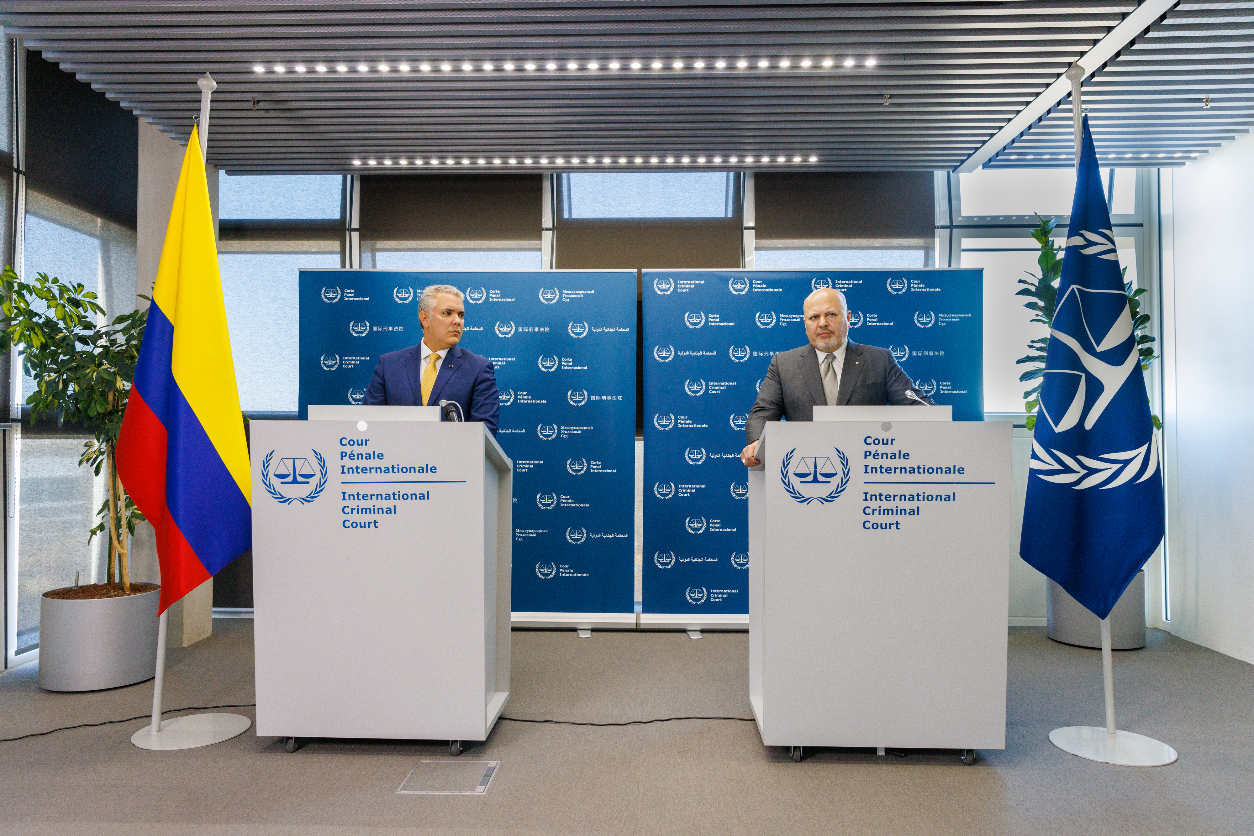 Statements delivered by Prosecutor Karim A.A. Khan Q.C. and H.E. Mr Iván Duque, President of Colombia following their meeting at the Seat of the Court