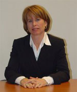 Ms. Jennifer E. Briscoe presenting the ICC-OTP Guest Lecture at the interim seat of the Court on 25 November 2005.