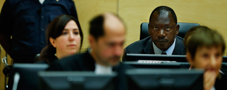 Mr Thomas Lubanga Dyilo in ICC Courtroom I for his sentencing hearing on 10 July 2012 © ICC-CPI/Jerry Lampen/ANP