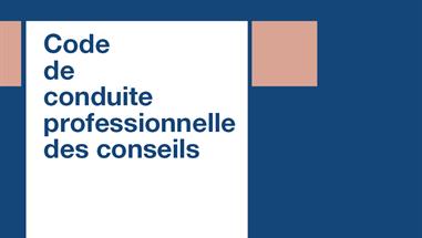 Code of Professional Conduct for counsel
