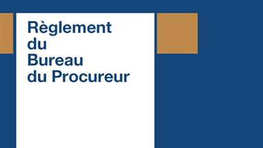 Regulations of the Office of the Prosecutor