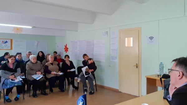 Information session in Shaumiani