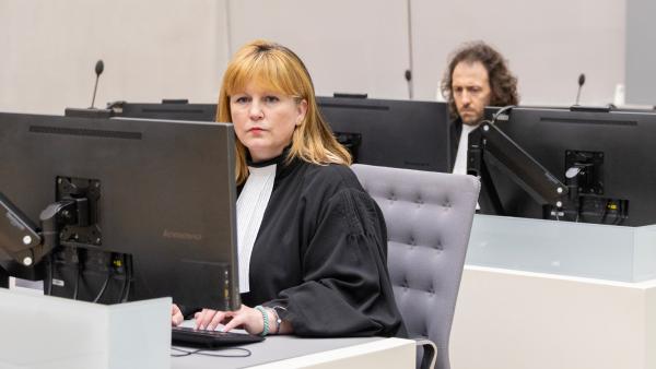Marie O'Leary in the Courtroom