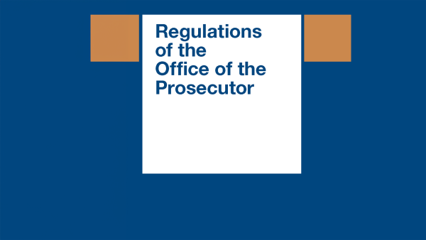 Regulations of the Office of the Prosecutor