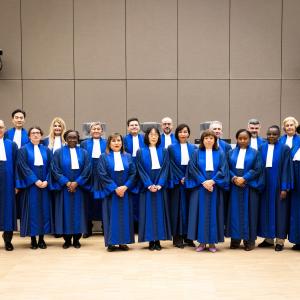 The ICC's 18 judges are elected by the Assembly of States Parties for their qualifications, impartiality and integrity, and serve 9-year, non-renewable terms.