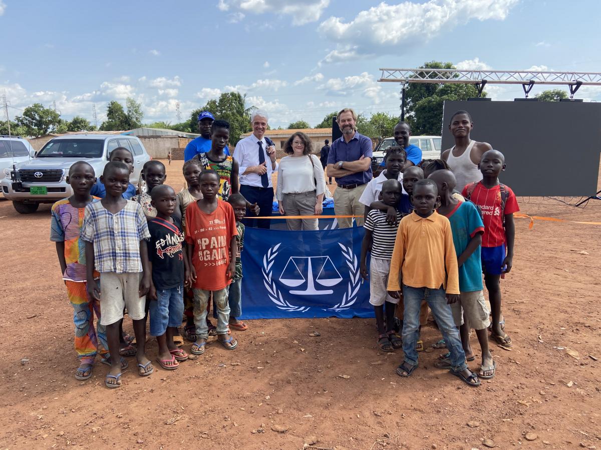 Pop up installation in Bangui 