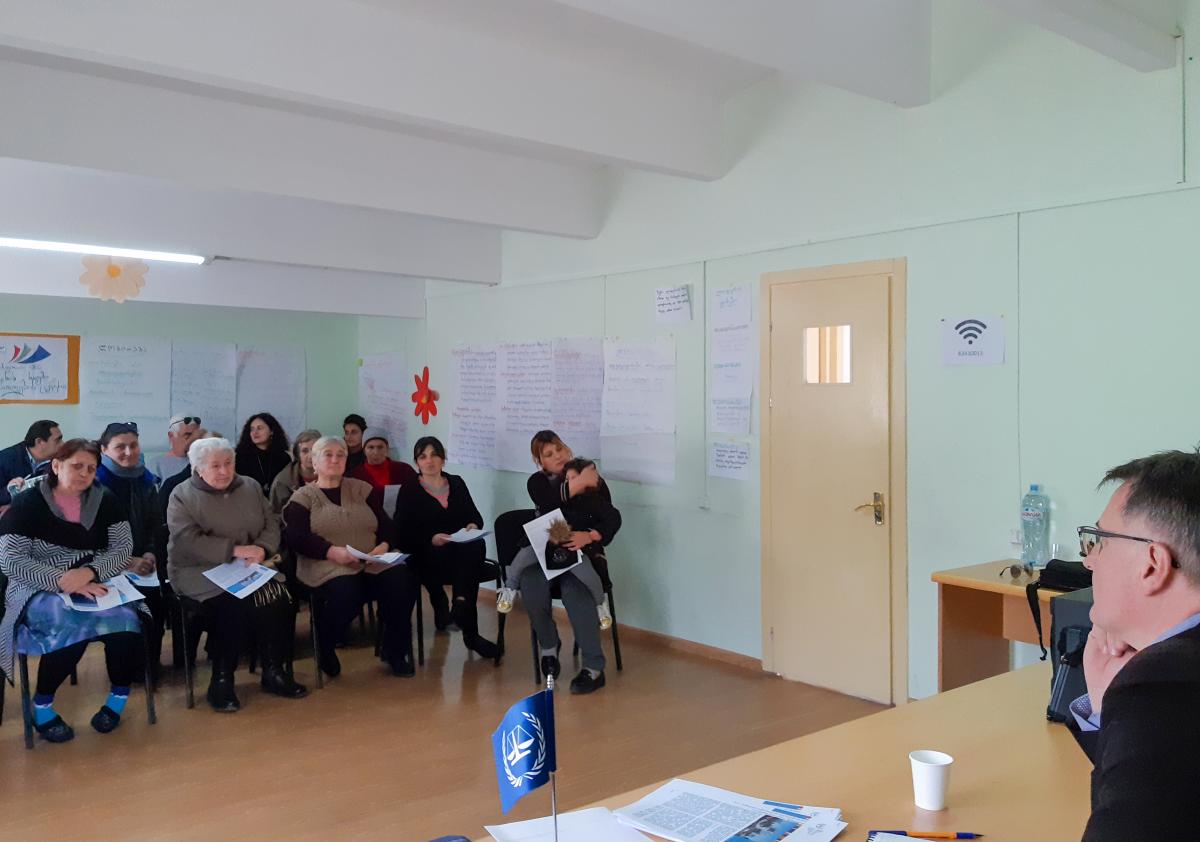 Information session in Shaumiani