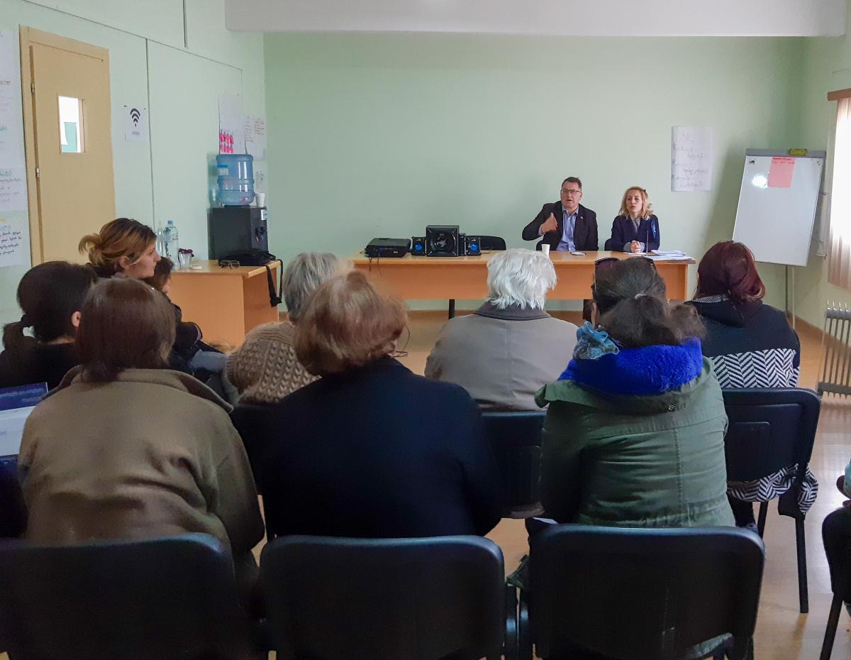 Information session in Shaumiani
