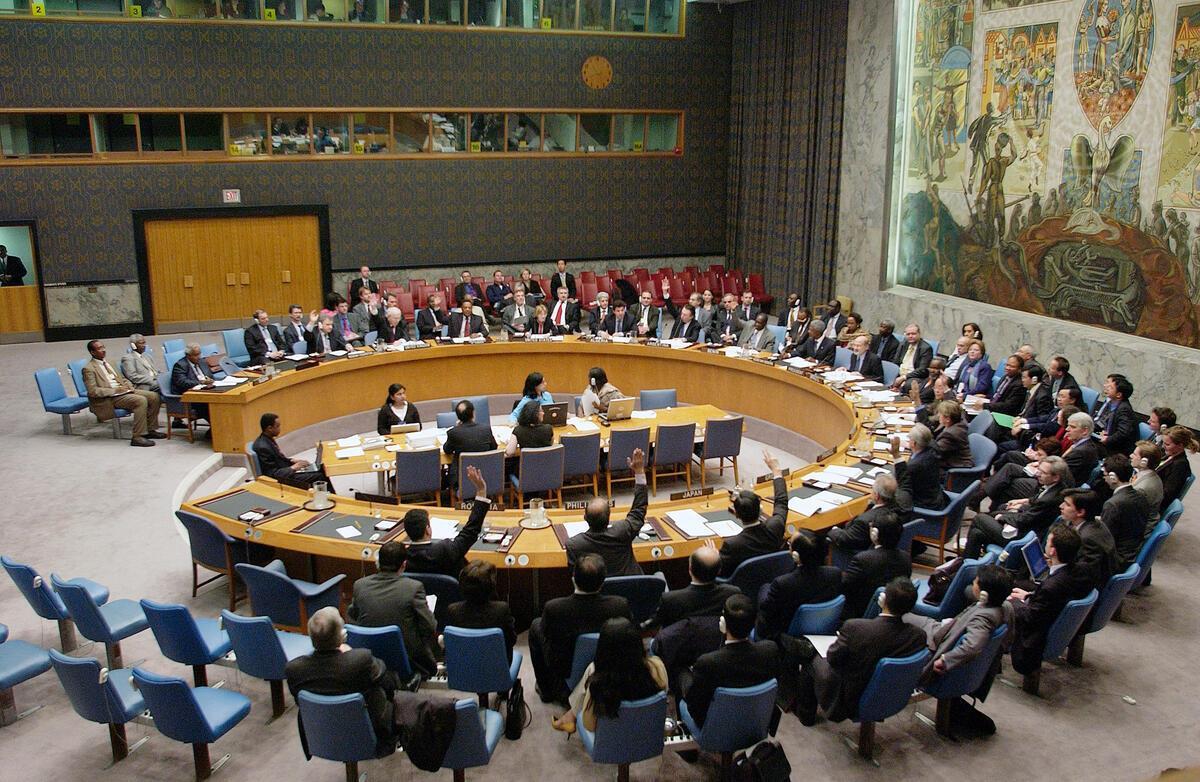 UN Security Council adopts Resolution 1593 (2005) referring the Situation in Darfur to the ICC Prosecutor in 2005. Credit: UN Photo/Even Schneider
