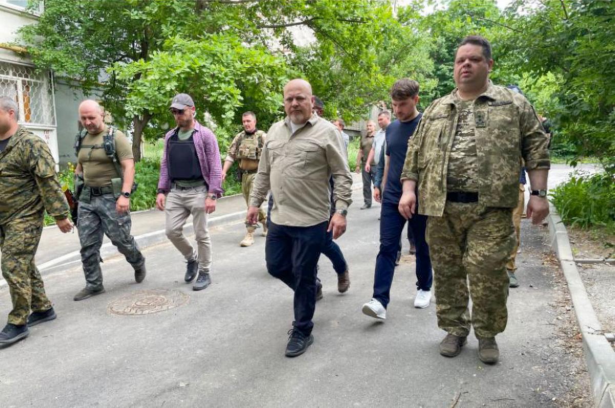 ICC Prosecutor Karim A. A. Khan QC during his visit to Kharkiv, Ukraine