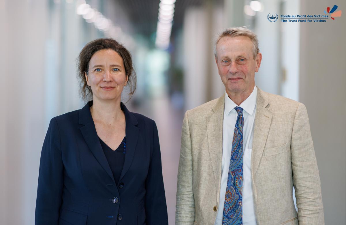 Photo: Franziska Eckelmans, Acting TFV Executive Director as of 1 September 2022, Pieter de Baan, outgoing TFV Executive Director