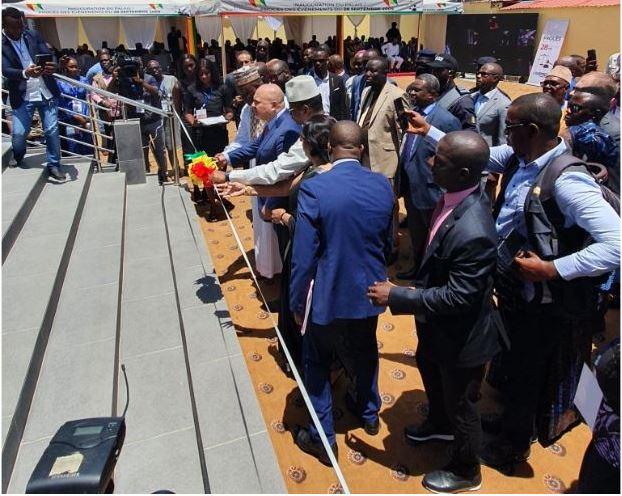 ICC Prosecutor Karim A. A. Khan KC formally opens the Courthouse at which the trials was opened on Wednesday.