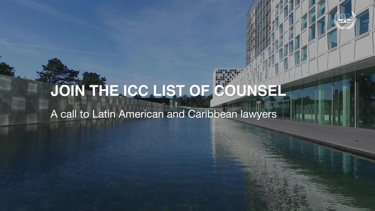 JOIN THE ICC LIST OF COUNSEL! A call to Latin American and Caribbean lawyers