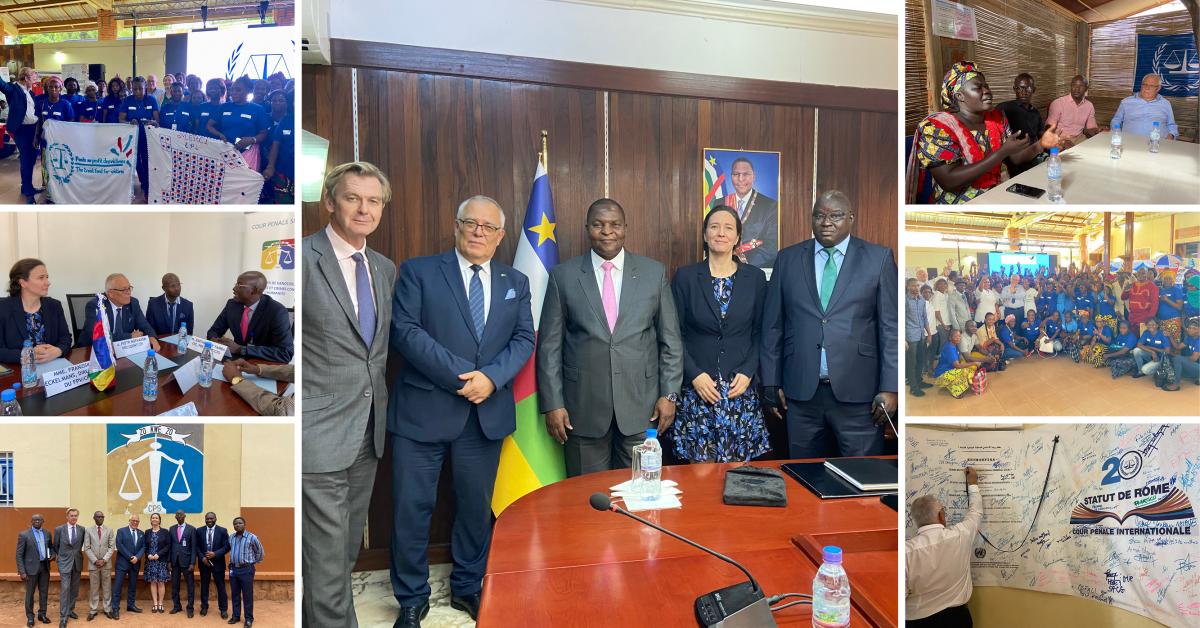 ICC President and Acting Executive Director of the Trust Fund for Victims visit Central African Republic to witness Court’s work on the ground
