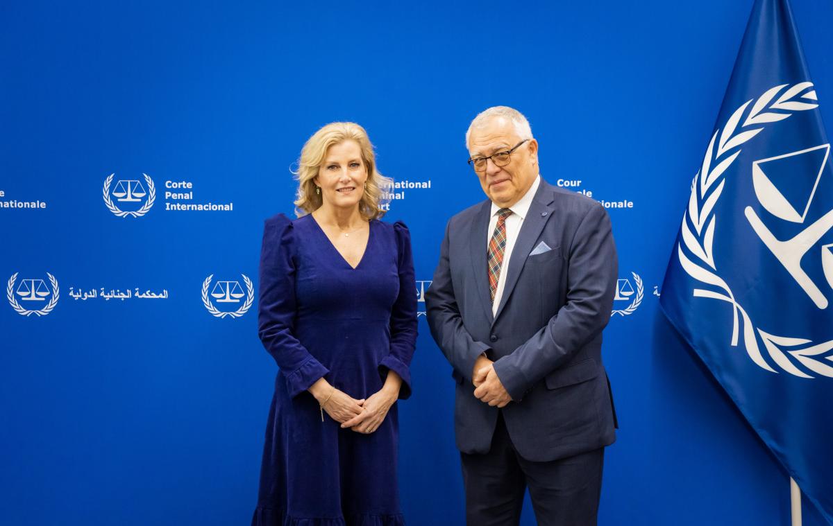 ICC President Judge Piotr Hofmański and HRH The Countess of Wessex ©ICC-CPI