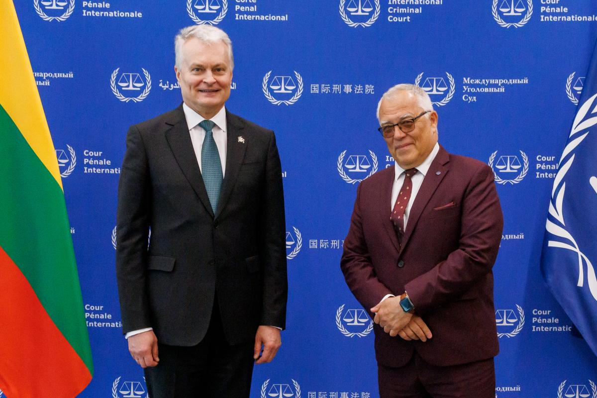 President of Lithuania visits International Criminal Court