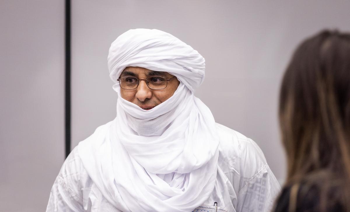 Al Hassan Ag Abdoul Aziz Ag Mohamed Ag Mahmoud at the International Criminal Court in The Hague (Netherlands) on 23 May 2023 ©ICC-CPI