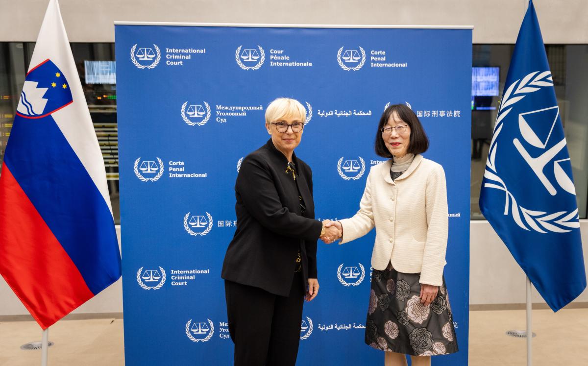 ICC President Judge Tomoko Akane and Slovenian President H.E. Nataša Pirc Musar on 16 September 2024 ©ICC-CPI