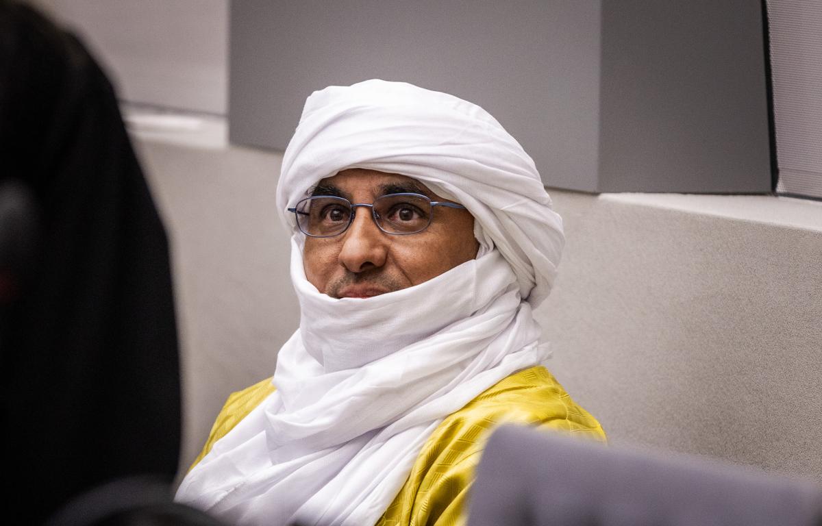 Mr Al Hassan Ag Abdoul Aziz Ag Mohamed Ag Mahmoud at the International Criminal Court in The Hague, the Netherlands on 26 June 2024. ©ICC-CPI