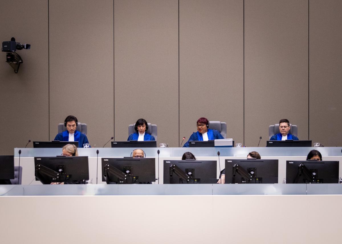 The Judges of Trial Chamber VI on 25 November 2025 at the International Criminal Court in The Hague (Netherlands) ©ICC-CPI