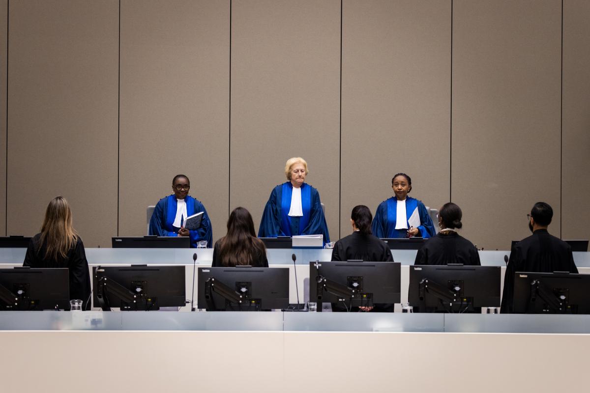Judges of Trial Chamber I on 9 December 2025 ©ICC-CPI