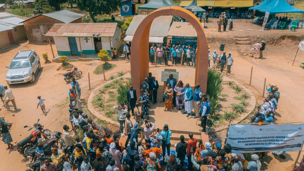 Moment of Inauguration of the Bogoro Memorial, Bogoro, Ituri, DRC, 24 February 2026.