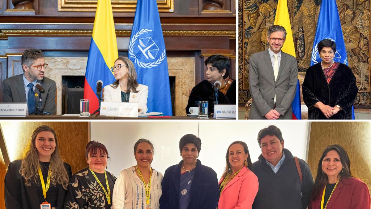 During her visit in Colombia, ICC Deputy Prosecutor Nazhat Shameem Khan met with authorities and Civil Society Organisations