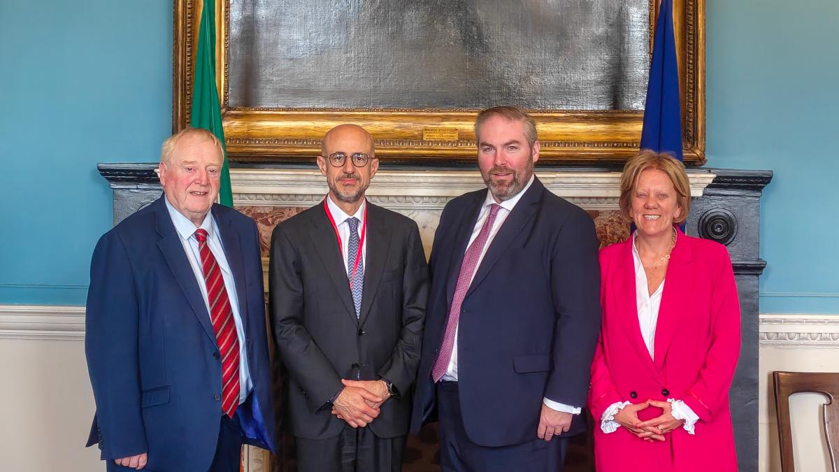 ICC First Vice-President Judge Rosario Salvatore Aitala with members of the Committee on European Union Affairs of the Oireachtas (Ireland’s National Parliament) ©ICC-CPI