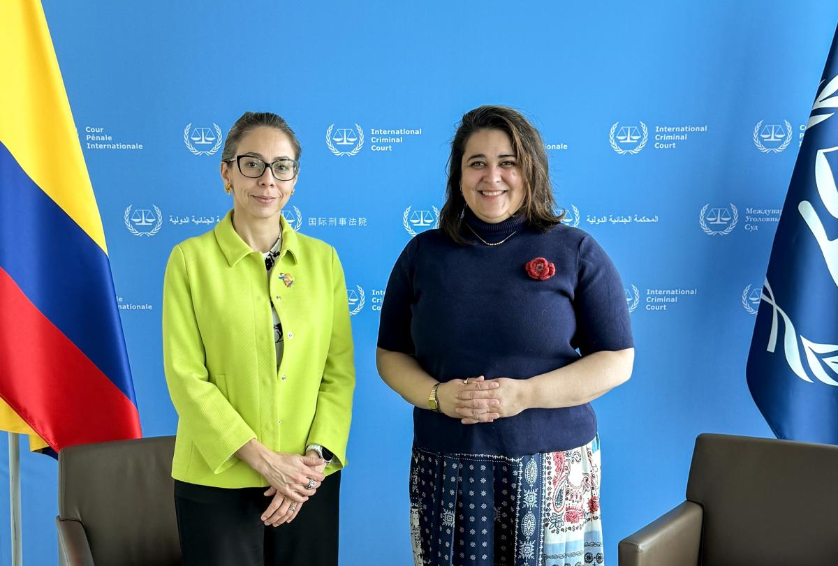 H. E. Carolina Olarte Bácares, Ambassador of the Republic of Colombia to the Kingdom of The Netherlands and Dr Deborah Ruiz Verduzco, Executive Director of the Trust Fund for Victims at the ICC