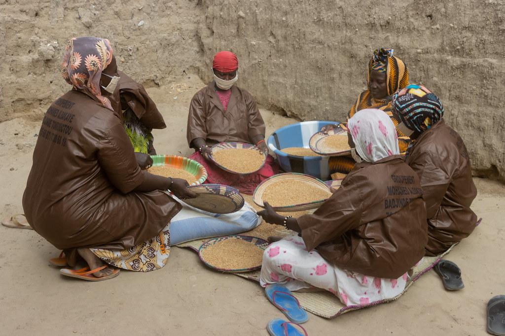 Handcraft workshop supported under the economic reparations component of the Al Mahdi reparations programme, aimed at strengthening livelihoods and promoting community recovery in Timbuktu. Credit: Hameye Touré / TFV 2024.