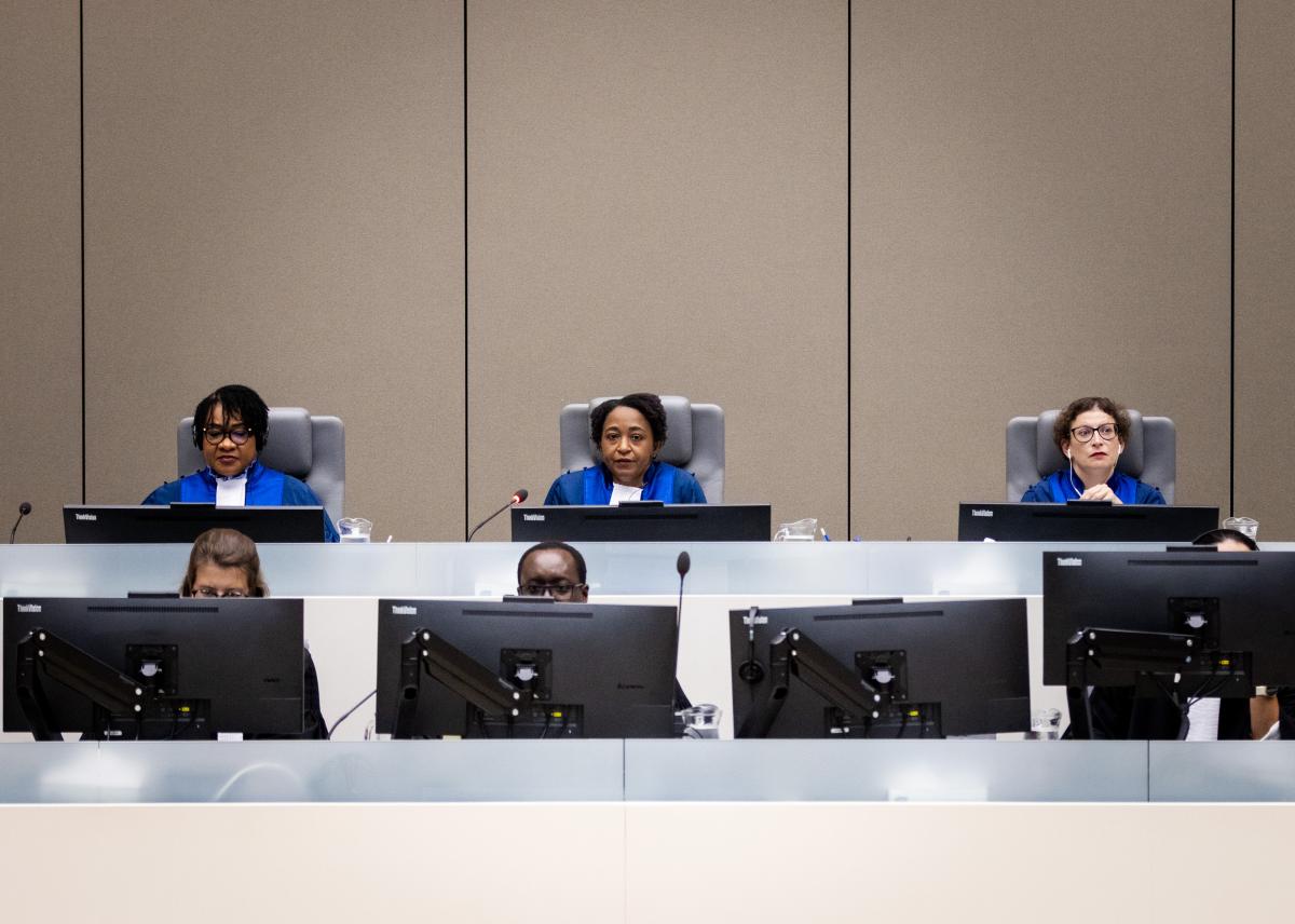 Judges of Trial Chamber VII during a status conference at the seat of the Court in The Hague, Netherlands ©ICC-CPI